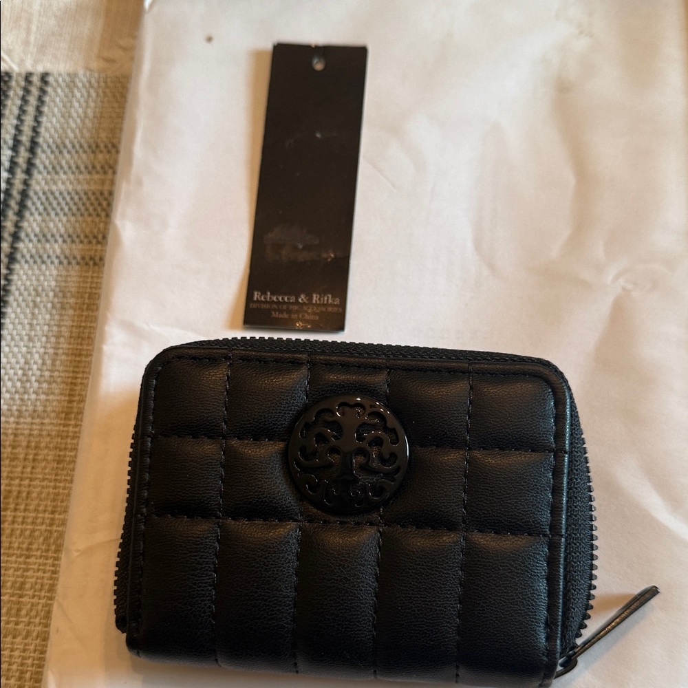 Rebecca & Rifka Black Quilted Wallet